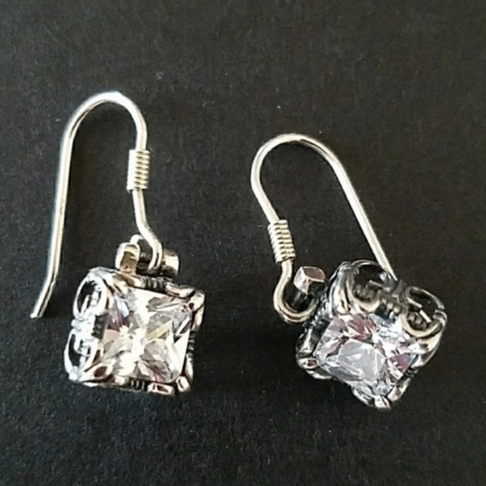 Silpada .925 Rare Vintage Sterling Silver “Uptown” earrings - Picture 4 of 10